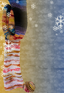 stationery, background, winter, christmas, breifpapier, snow, flake