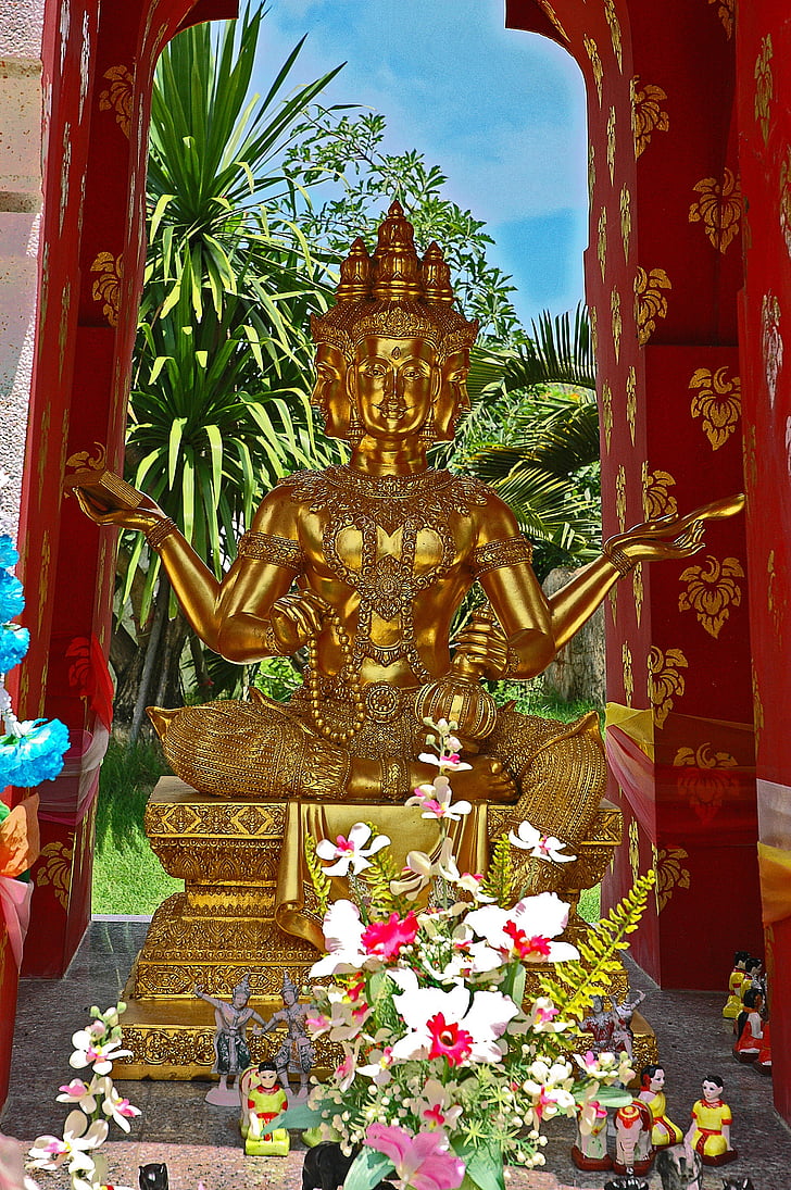 shrine, deity, pattaya, thailand, buddhism, asia, buddha