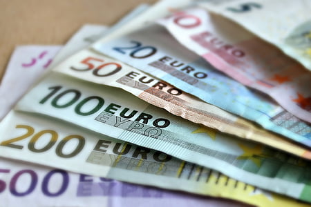 bank note, euro, bills, paper money