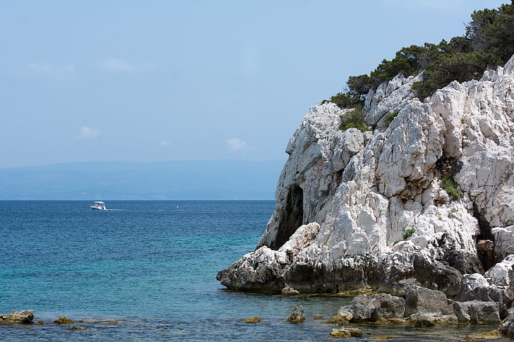 Alghero, Италия, Сардиния, остров, вода, за къпане, лодка