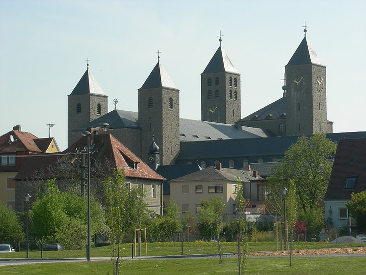 münsterschwarzach, абатство, Долна Франкония