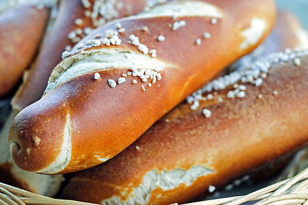 pretzels, fritters, bavarian, baked goods, food, bread, freshness