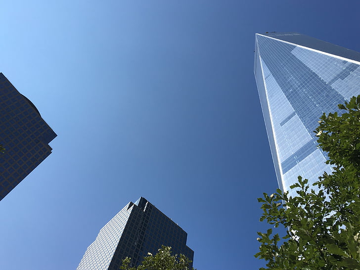 skyskraber, USA, New york, City, Downtown, skyline, bybilledet