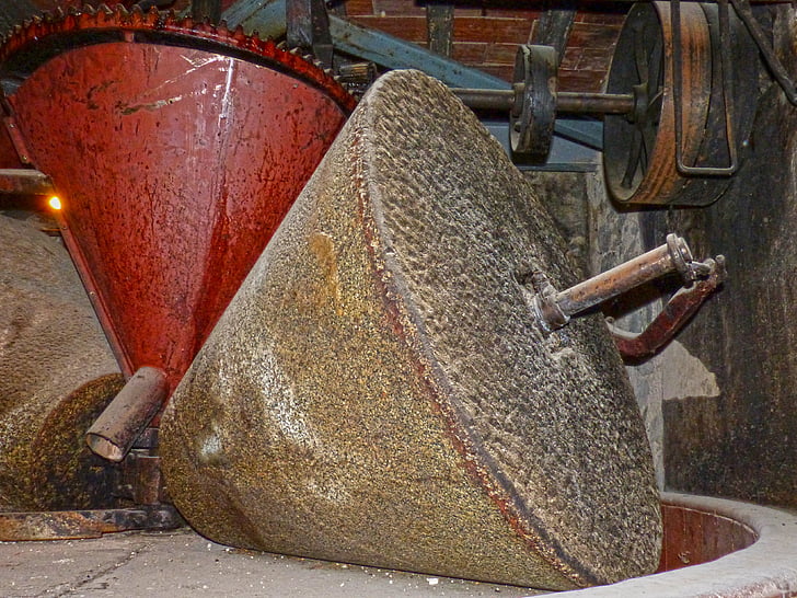 oil mill, millstone, grind, grinding wheel, olive oil, old