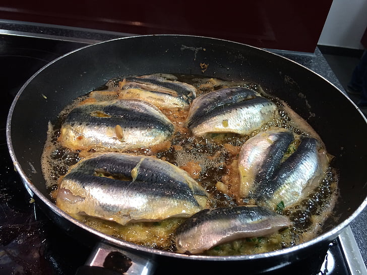 peix, paella, alevins, Sear, buzeln