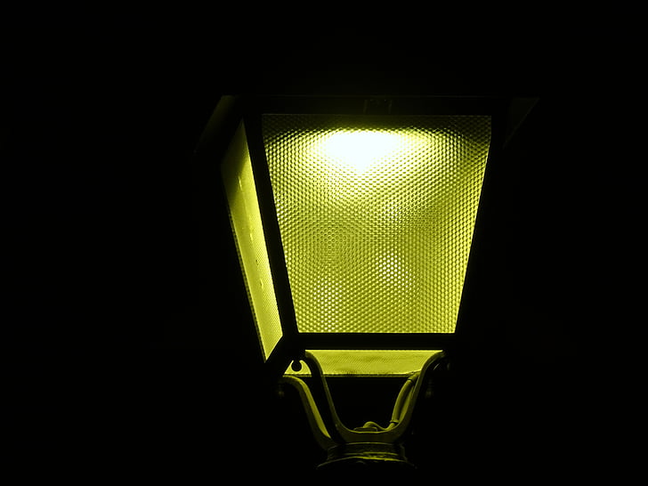 уличната лампа, светлина, осветление, електрическа лампа, осветени, Осветителна техника