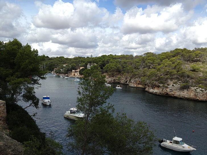 Cala figuera, staro pristanišče, Mallorca, tiho, počitnice, morje, Navtična plovila