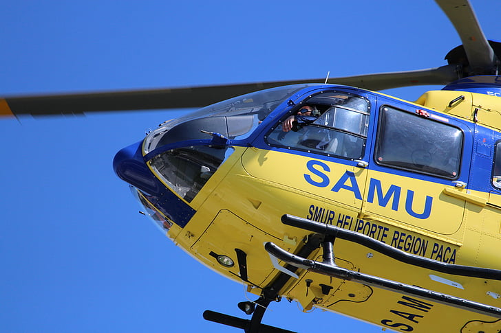 helicóptero, Samu, emergencia