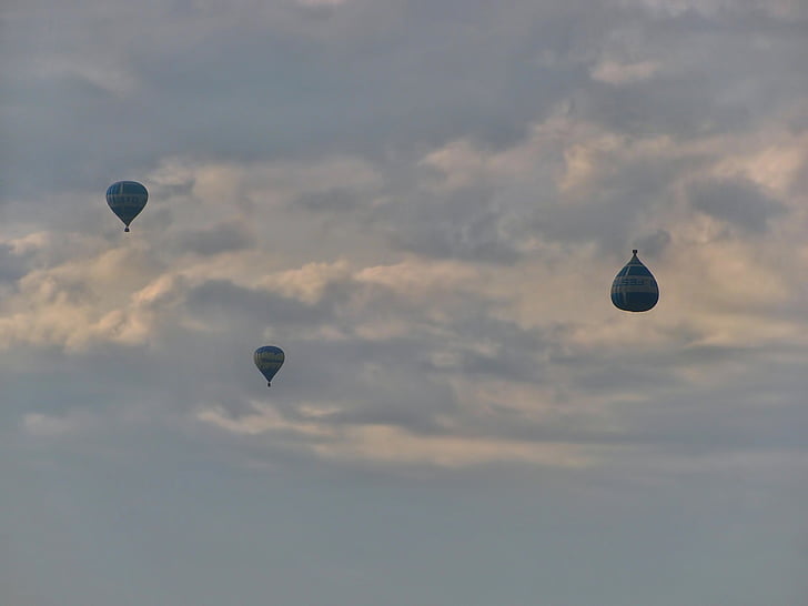 Fahrt mit dem Heißluftballon, Heißluftballon, Ballon, Luft, heiße Luft, fliegen, Flug