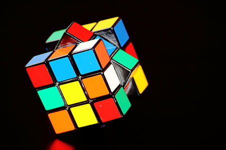 kleurrijke, concentratie, kubus, intelligentie, magische kubus, geest, geduld
