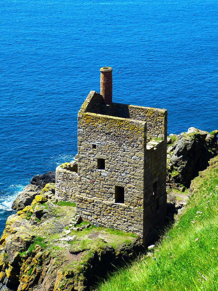 st just, ruin, mine, decay, old, botallack mine, engine house