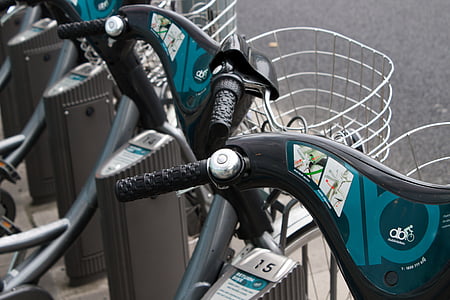 自転車, 自転車の共有, 市, 自転車, サイクル, 乗る, エコロジー