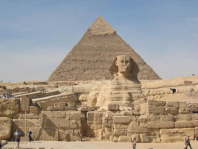 Sphinx, pyramiderne, Cheops, Chephren, Cairo, rejse, historie