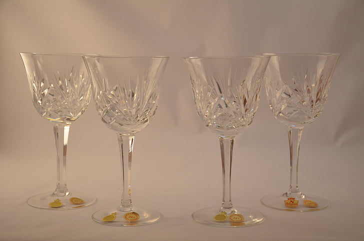 cristal, ochelari, sticlă, bea ware, cu plumb