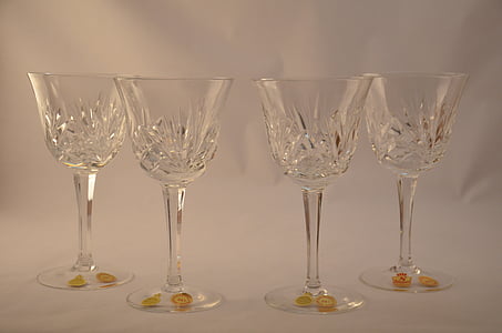 krystal, brýle, sklo, drink ware, olovnatý