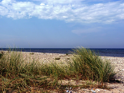 Fehmarn, cinturó de Fehmarn, Mar Bàltic, platja, l'estiu, poble de boies