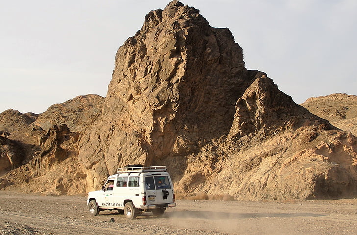 öken, Sand, Egypten, ökensafari, off-road bil, Jeep, resa