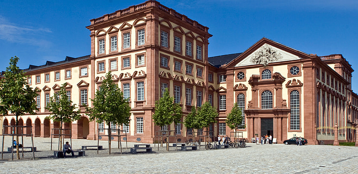 Mannheim, Castle, Kurfürstliches lukket, set forfra