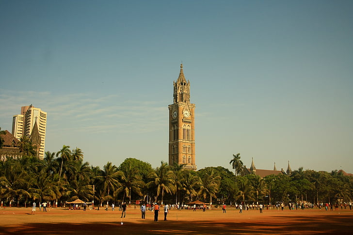 klocktornet, viktorianska, arkitektur, Mumbai, Indien