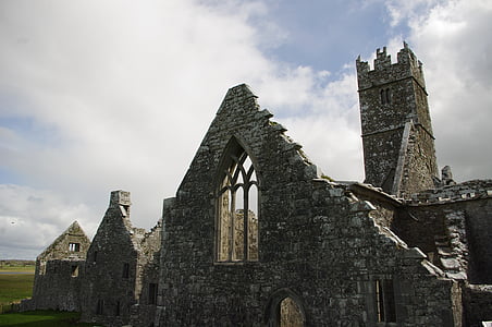 reruntuhan, Abbey, Connemara