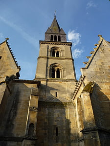 Notre dame, attigny, Gereja, Ardennes, Prancis, bangunan, agama