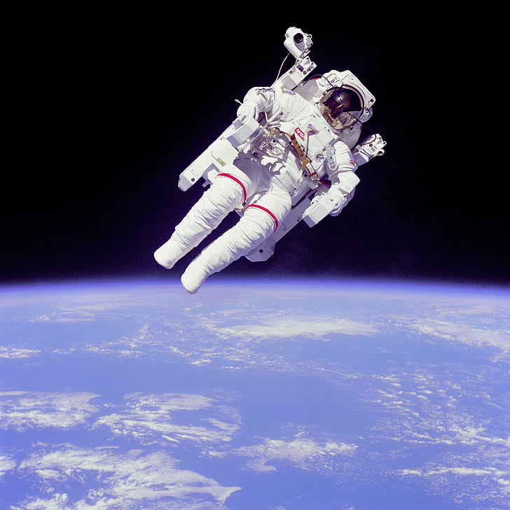 weightless, phao nổi, du hành vũ trụ, Bruce mccandless, không gian đi bộ, du lịch không gian, NASA