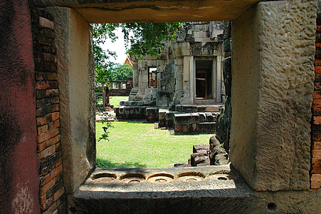 complejo del templo, Templo de, ruina, Tailandia, Khorat