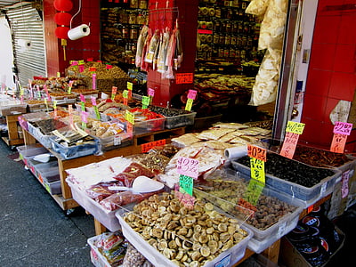 Chinatown, botiga, mercat, asiàtic, ciutat, xinès, carrer