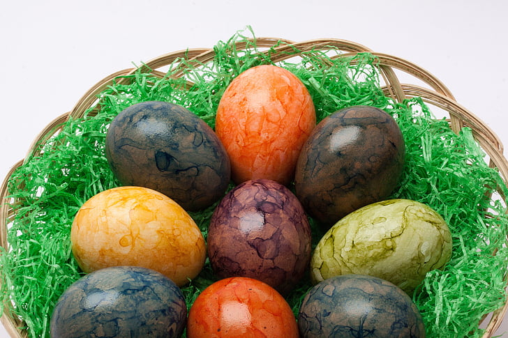 æg, farverige, påskeæg, påske, maling, farve, farvede