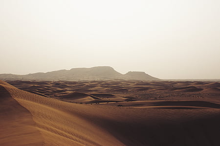 poušť, písečné duny, písek, krajina, suché, horká, vyprahlé