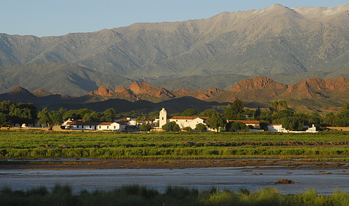 Andes, stary dom, Rzeka, na zewnątrz, historyczne, odkryty, Zwiedzanie