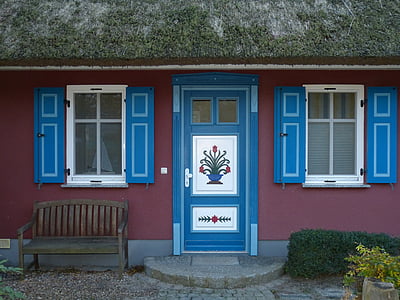 Ahrenshoop, Zingst, Pagrindinis puslapis, durys, įvestis, medienos, reljefo