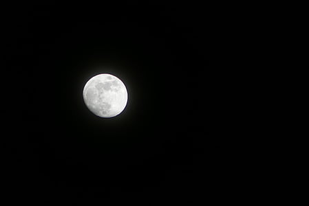 moon, night, full moon, sky, nature, dark, nocturne
