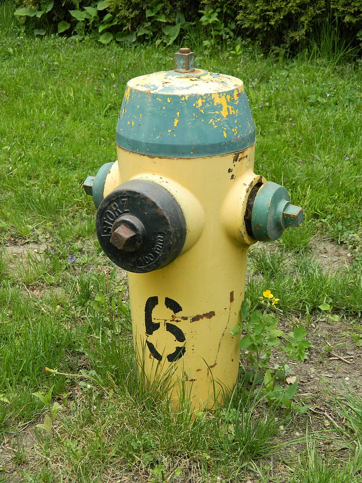 hydrant, pripojenie vody, oheň, ventil