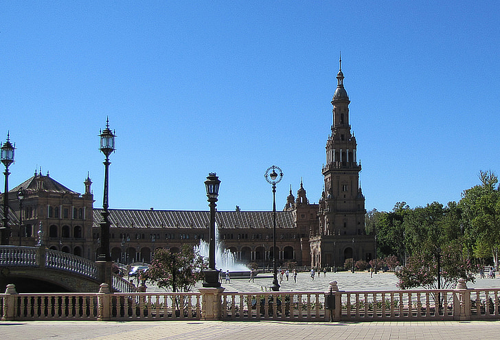 Sevilla, bērnu spāņu, baznīca, tornis, arhitektūra, pieminekļu, muzejs