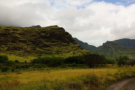 Koʻolau bergen, Oahu, Hawaii, natuur, berg, landschap, scenics