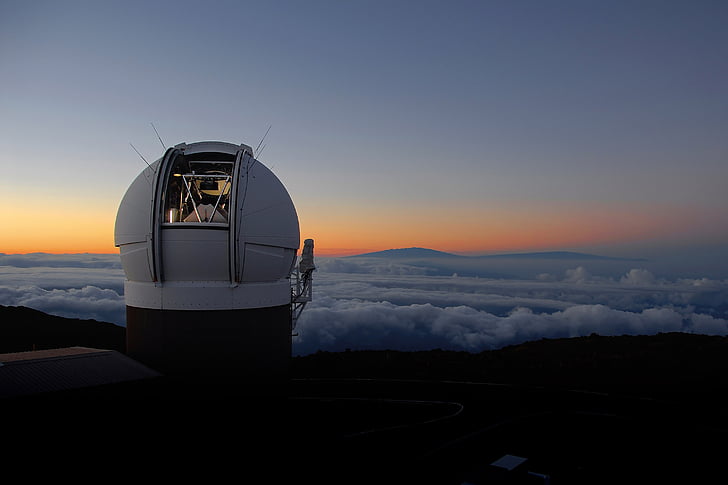 observatoriet, Pan-starrs, Panoramisk teleskop, Snabbinsats system, Kameror, landskap, natursköna