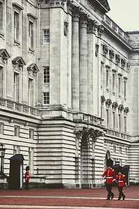 Londýn, Buckingham, Parade, Sentry, prebudený prenos, stráž, Veľká Británia