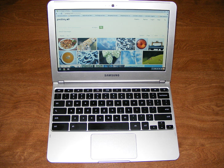 Chromebook, Llibreta, Samsung, portàtil, ordinador, exhibició, interfície