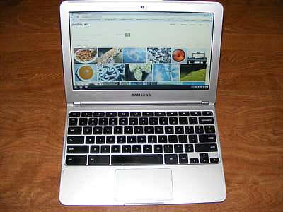 Chromebook, anteckningsboken, Samsung, bärbar dator, dator, displayen, gränssnitt
