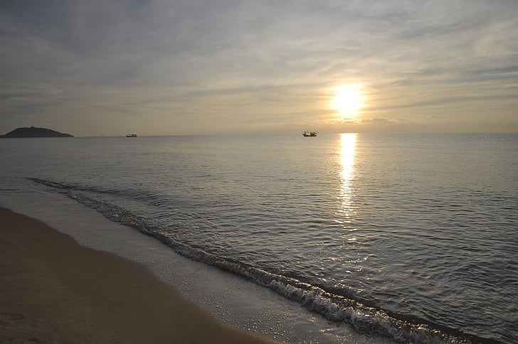 havet, turisme, et nyt liv, håber, behageligt, horisonten, Thailand