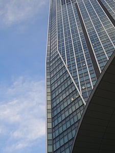 Tokyo, bangunan, arsitektur, biru, langit, Mori, Menara