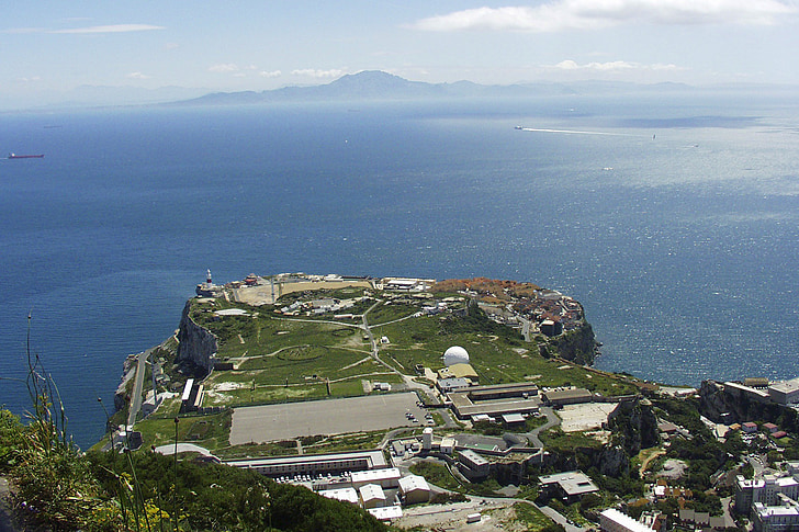 Gibraltar, Laut Mediterania, tanduk, Afrika, pemandangan, pemandangan, Kolam
