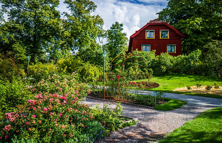 Skansen, Suècia, Estocolm, Escandinàvia, suec, casa, arquitectura