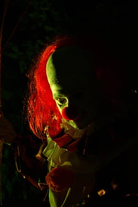 clown, halloween, horror, creepy