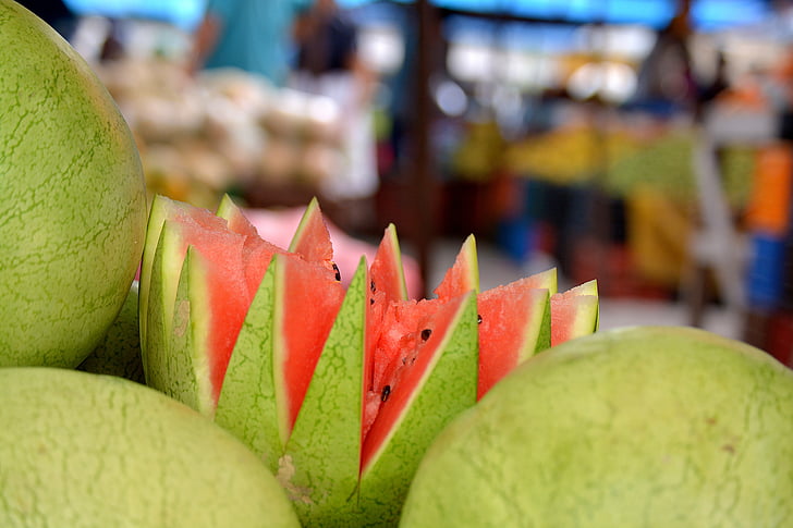Vesimeloni, Tegucigalpa, Honduras, hedelmät, Ruoka, meloni, tuoreus