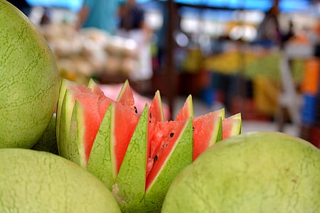 vattenmelon, Tegucigalpa, Honduras, frukt, mat, Melon, fräschör
