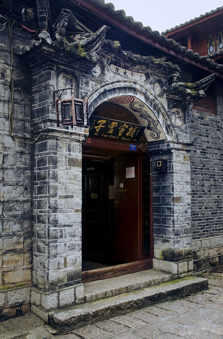 Lijiang, épület, óváros