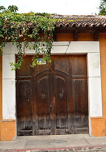 porta, legno, porta in legno, trama, chiuso, legno vecchio, città