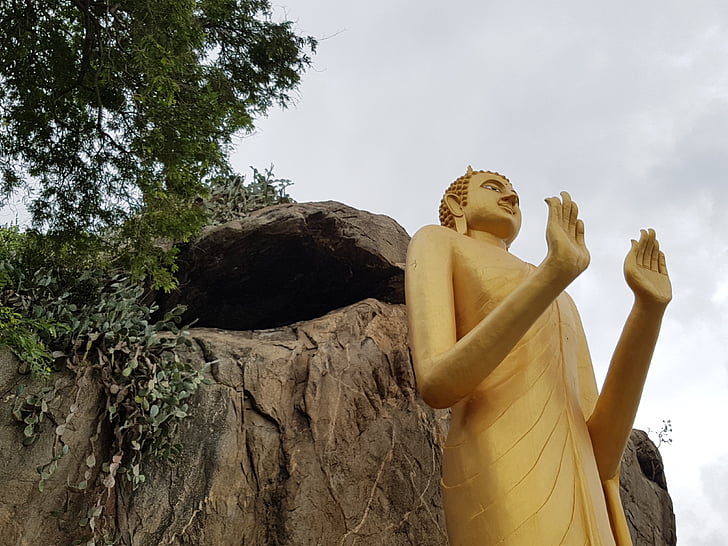 buddhastaty, Thailand, Koh samui, Asia, Southeast, Big buddha, gyllene buddha